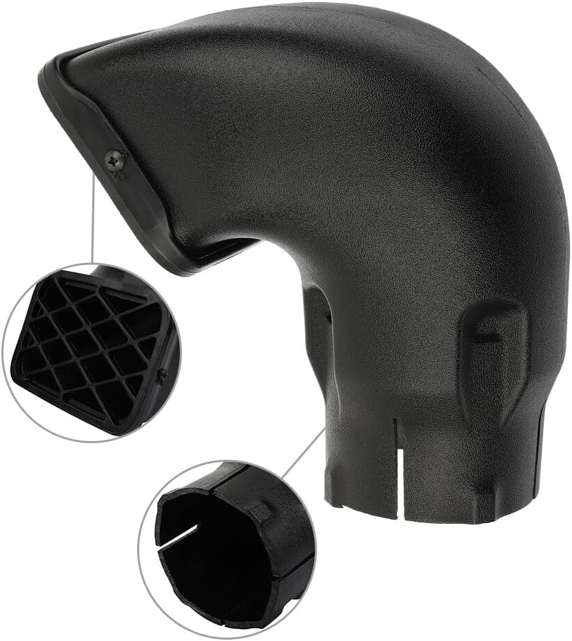 SCITOO 3.5" Auto Air Ram Snorkel Head For Toyota Landcruiser VDJ76/78/79 Black Replacement Parts Ram Air Kit Intake Set