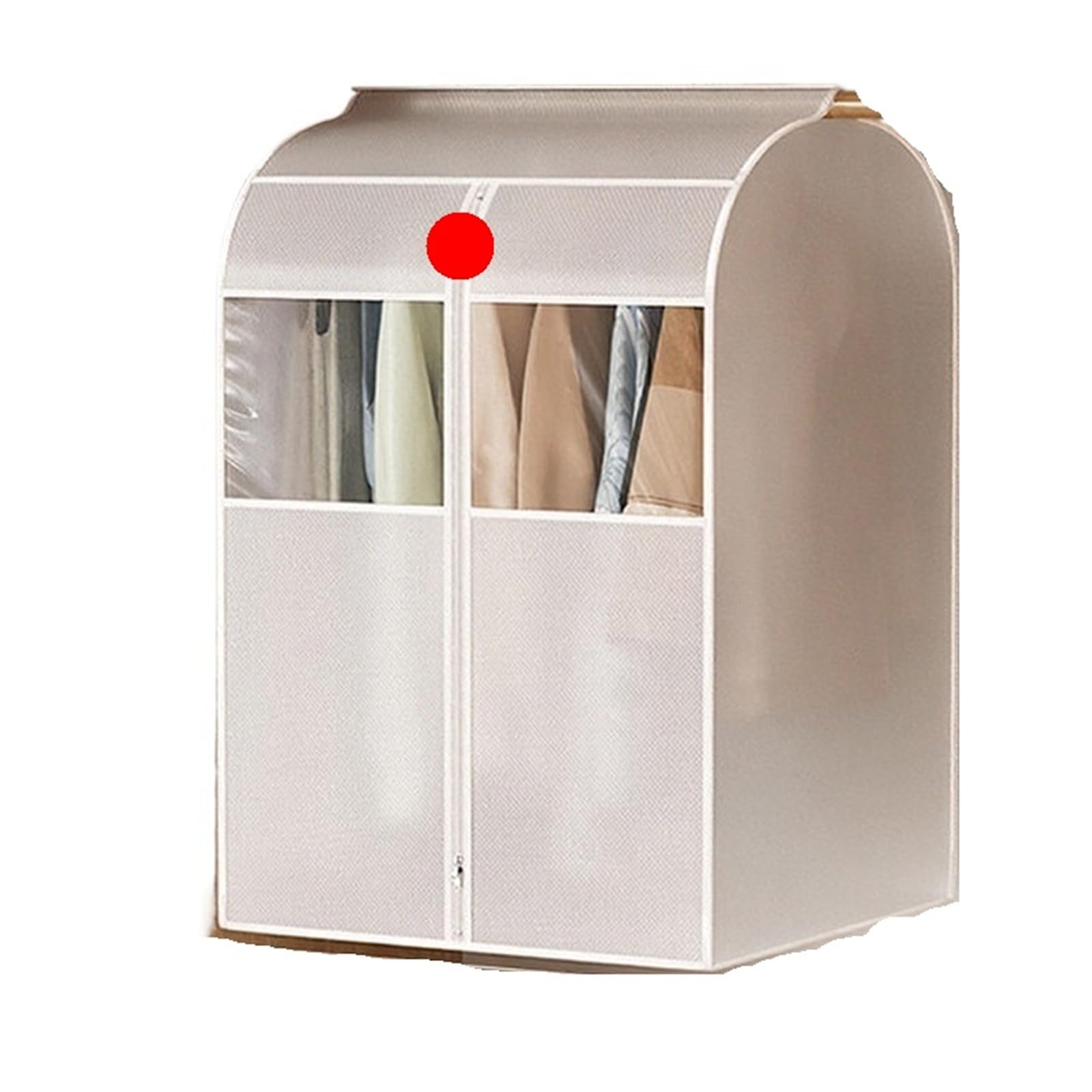 Clothes Covers Protector Bags Clothing Dust Cover Transparent Dress Clothes Garment Hanging Organizer Waterproof Dustproof Wardrobe Storage(A-60X60X90CM)