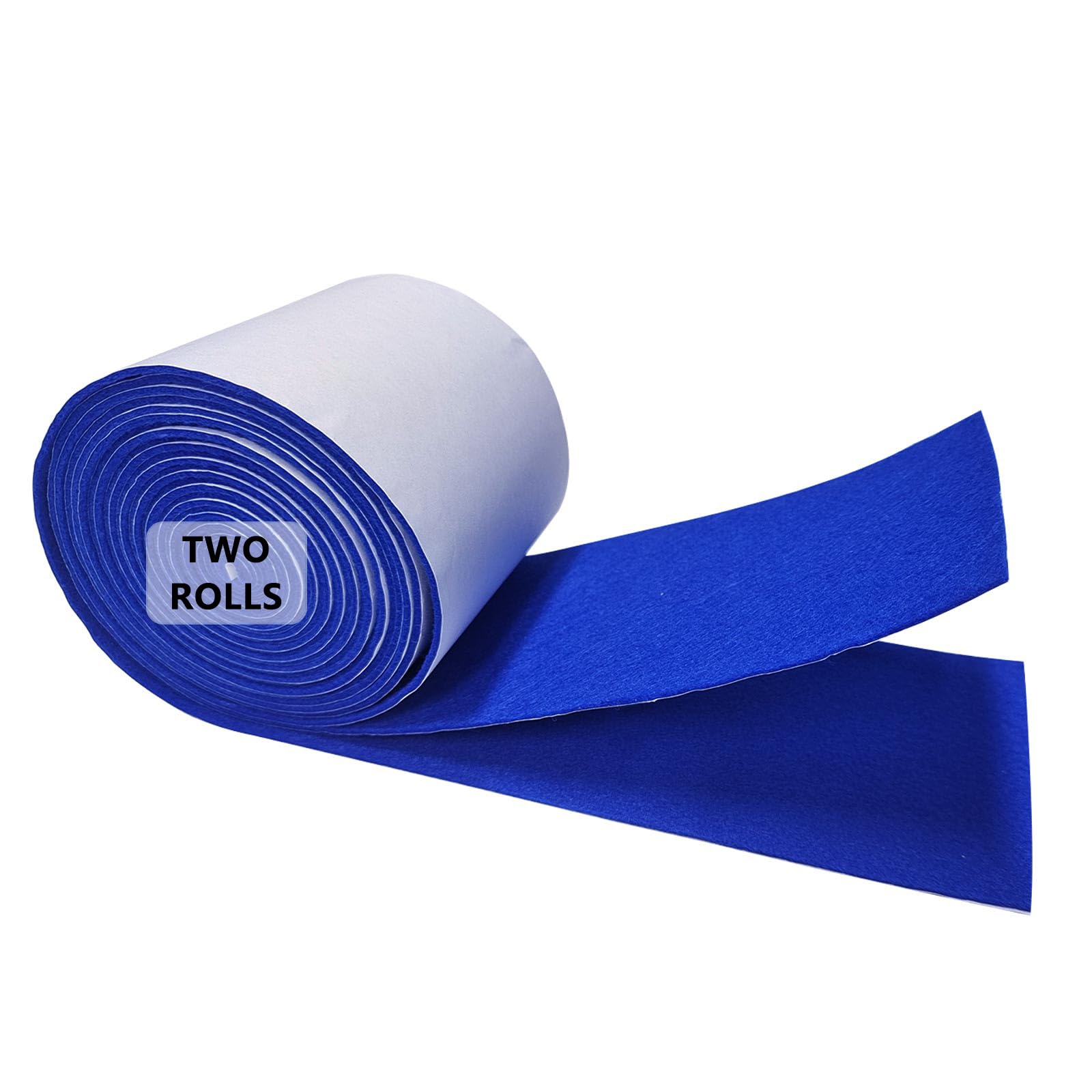 Jtnohx 2 Rolls Self Adhesive Felt Fabric, 4" x 98.4" Soft Sticky Felt Strips, Fabric Tape with Adhesive Backing for Art & Crafts and Furniture (Dark