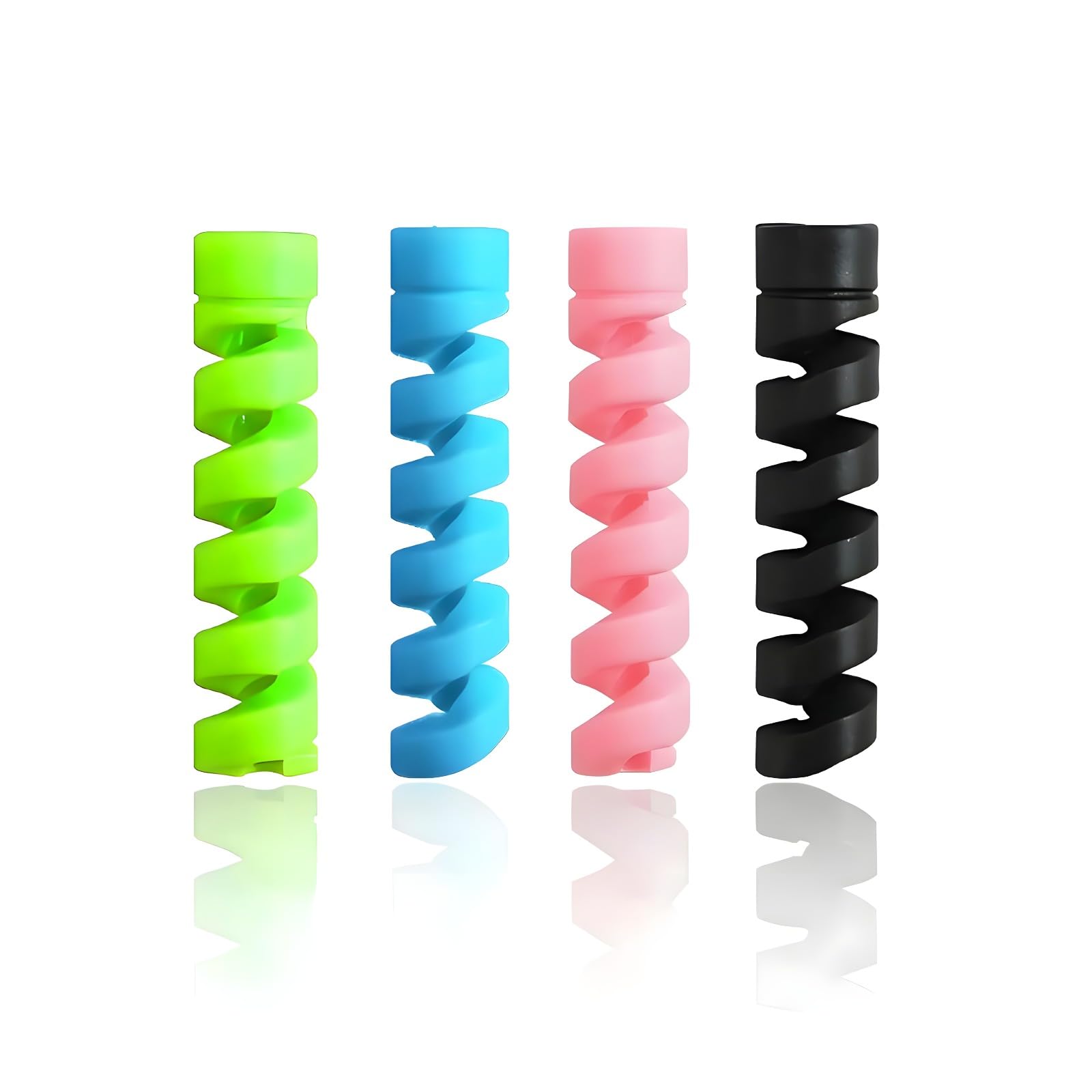 Airborne Cable & Wire Protectors | Cord Saver for USB Chargers | Data Cables | Headphones | MAC & Laptop Wires | USB Cable Protectors (Multi- Color) (20 Pcs (Pack of 5))-image-43