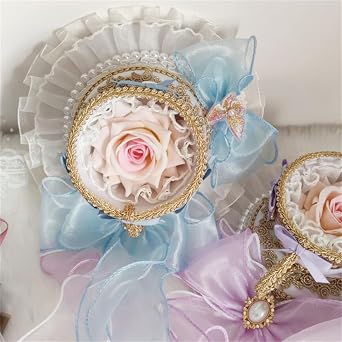 Women's Lolita Hair Accessories Tea Cup Top Hat Court Rococo Spanish Flat Hat for Halloween Party