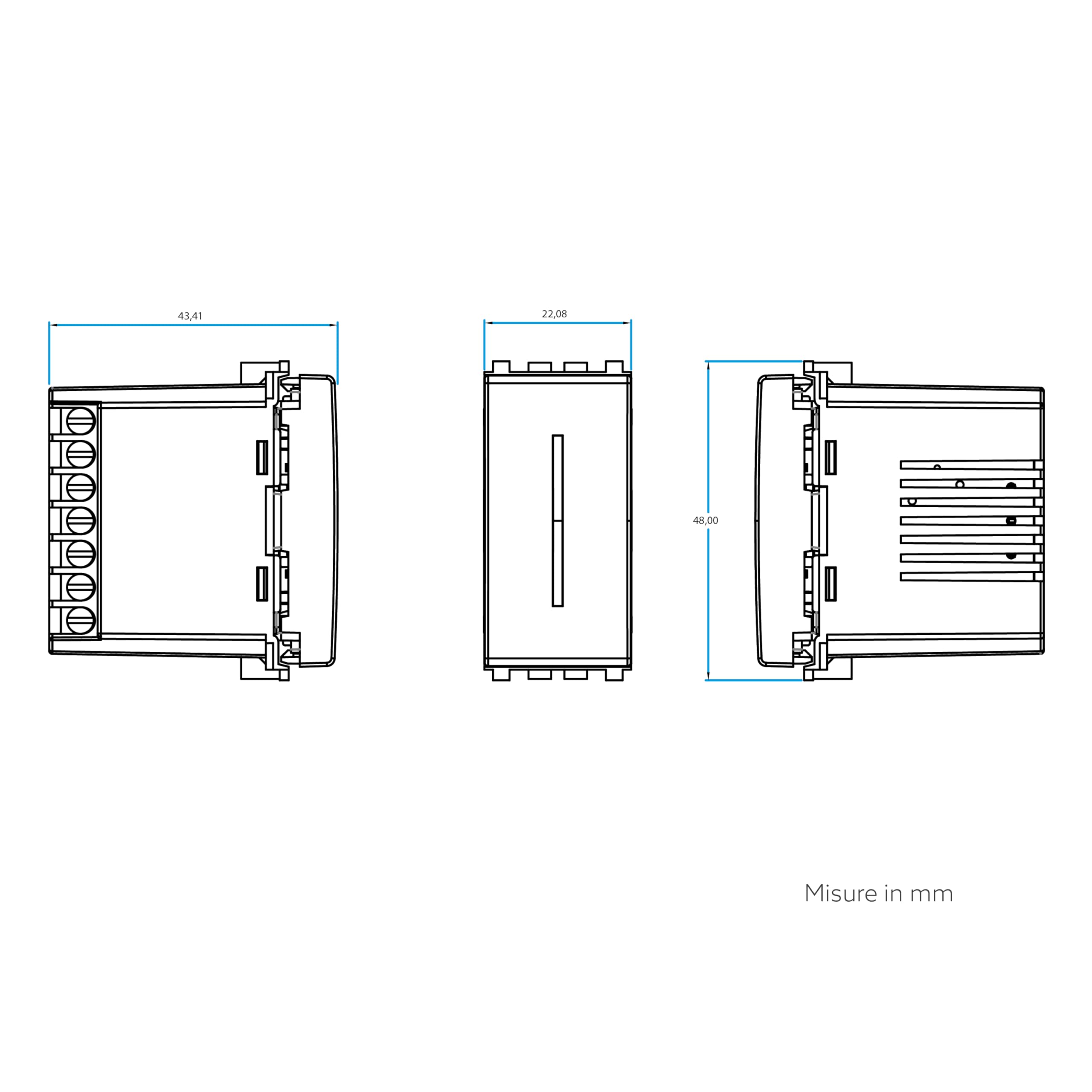 Uniko Lite Smart compatibile con Vimar® Plana™ bianco