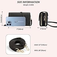 Vista 3 de TANTOMI Small Crossbody Bag for Women Vegan Leather Cell Phone Purse Crossbody Wallet with Adjustable Strap