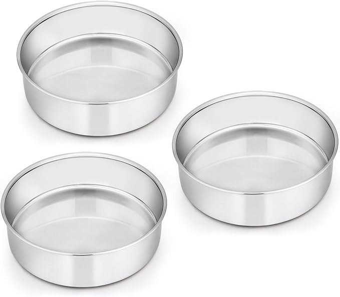 E-far 6 Inch Cake Pan Set of 3