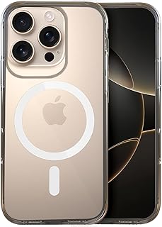 「落下保護・黄ばみ防止」TUDIA Lucion クリアフィット iPhone 16 Pro ケース 対応, 【耐衝撃】 マットTPU バンパー 黄ばみ防止 透明ハードバック スリムグリップ 保護ケース カバー (透明)