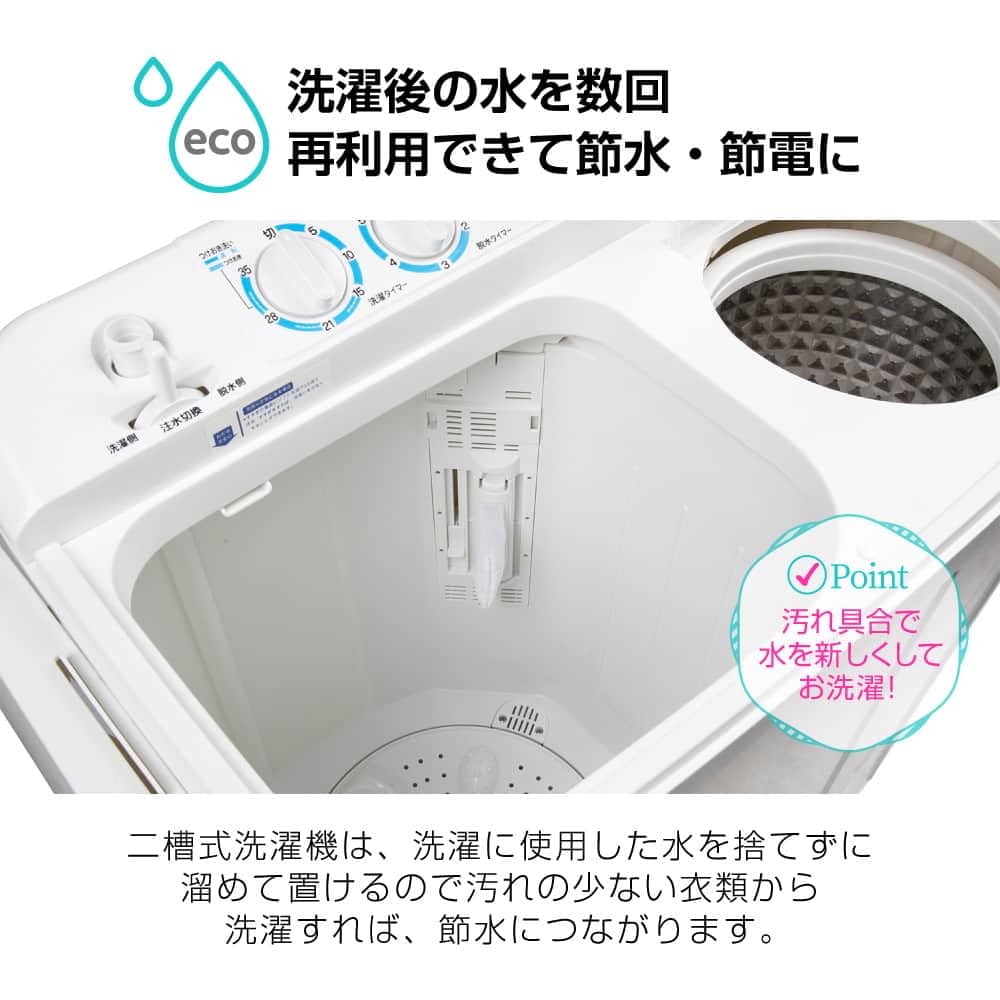 Amazon.co.jp: MAXZEN 洗濯機 6kg 二層式洗濯機 一人暮らし コンパクト  