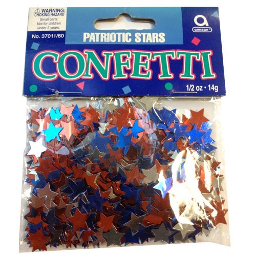 Flying Colors Confetti Patriotic Stars - Each