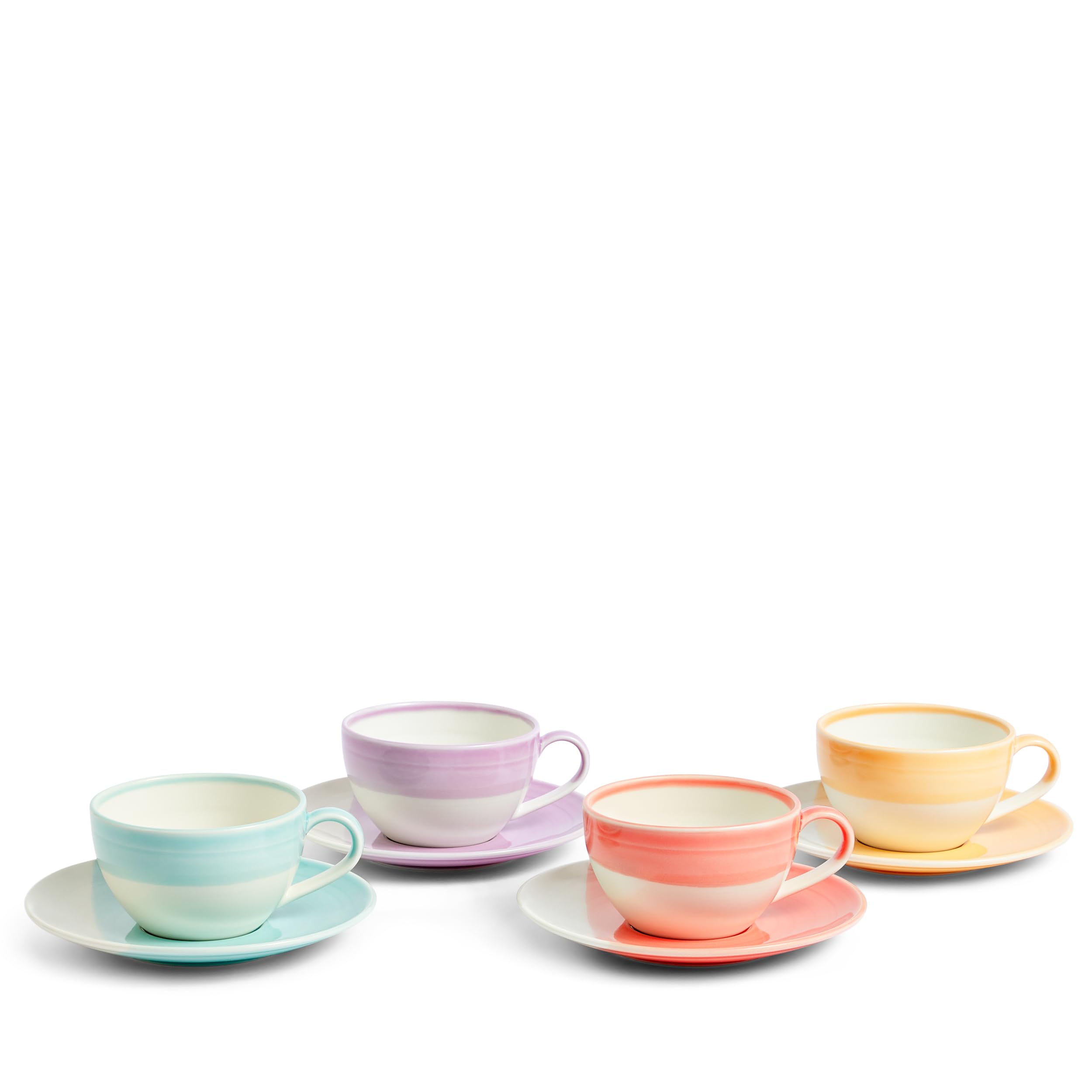 Royal Doulton 1815 Bright Cappuccino/Saucer 256Ml Mixed Set Of 4