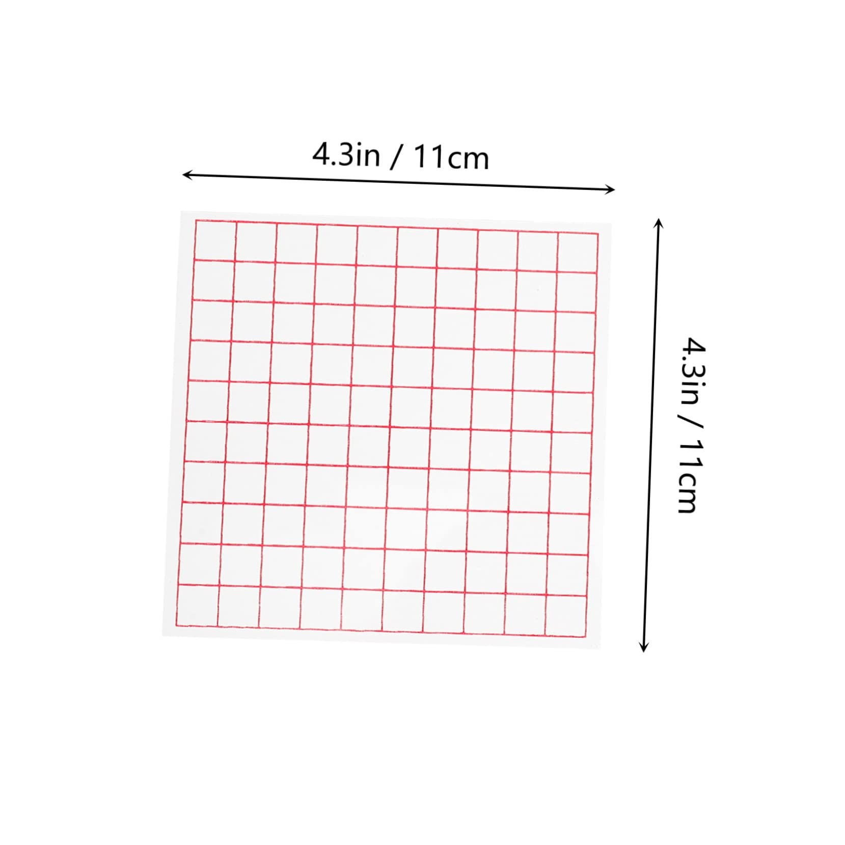 SEWACC 12 Sheets Plastic Area Measurer Math Education Toys Teaching Prop Grid Sheets for Boys and Girls Random Style