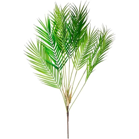 Amazon 人工観葉植物 パーム リーフ ブッシュ 全長90cm cm ヤシ類 造花 アーティフィシャルフラワー リーフ 花材 葉材 グリーン材 アレンジ ディスプレイ パーム束 Cm 造花 オンライン通販