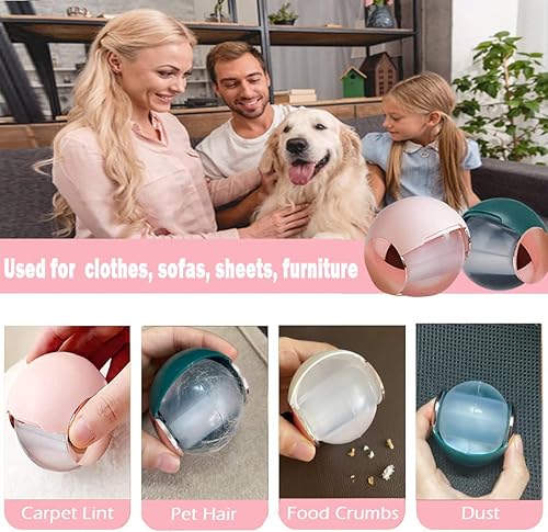 Miniatura 2 de Paquete de 2 bolas de gel reutilizables para pelo de mascotas, removedor de pelusa pequeño lavable para ropa, removedor de pelo de mascotas adhesivo
