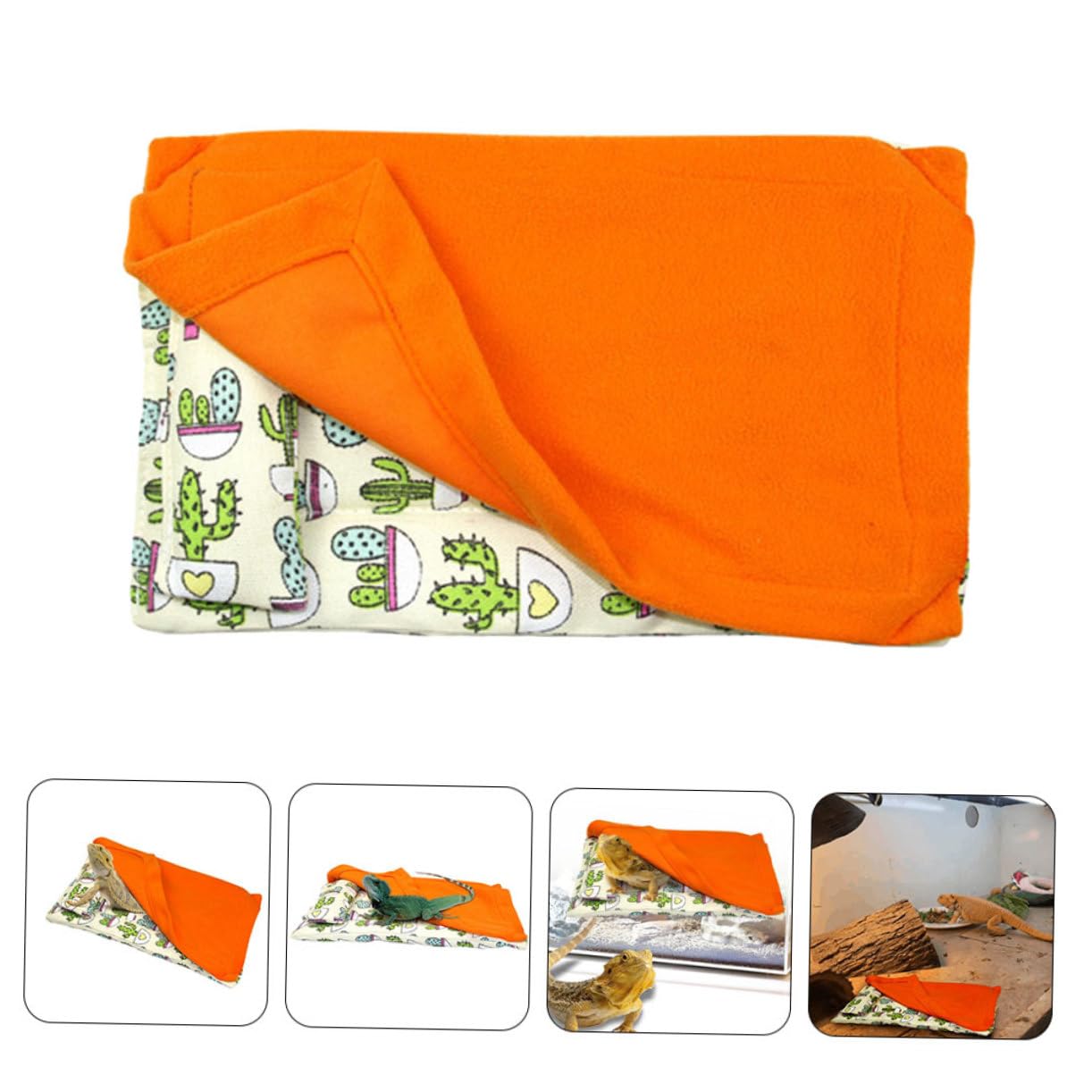 Beaupretty 3piezas Cama Calentadora para Reptiles y Pequeños Roedores Cama De Lija y Resistente para Cobayas y Hámsters Nido Portátil y Práctico para Mascotas Interiores