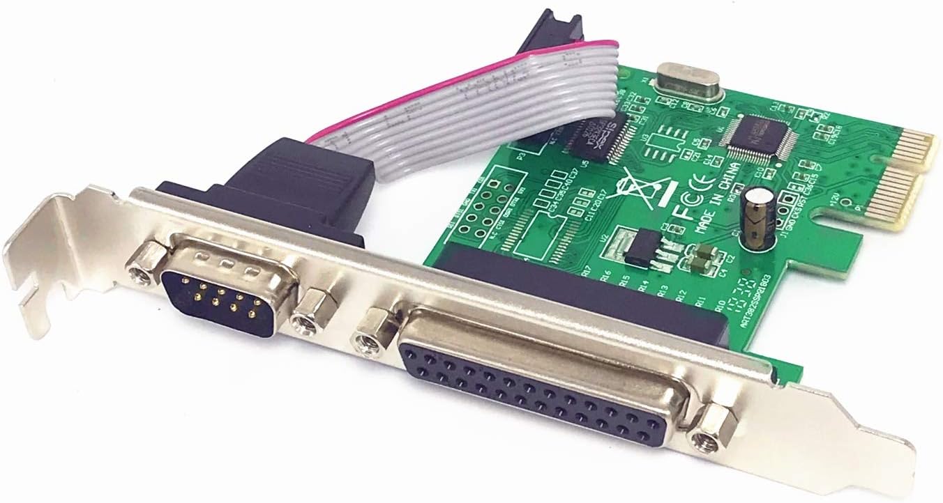 PCIe Combo Serial Parallel Expansion Card PCI Express to Printer LPT