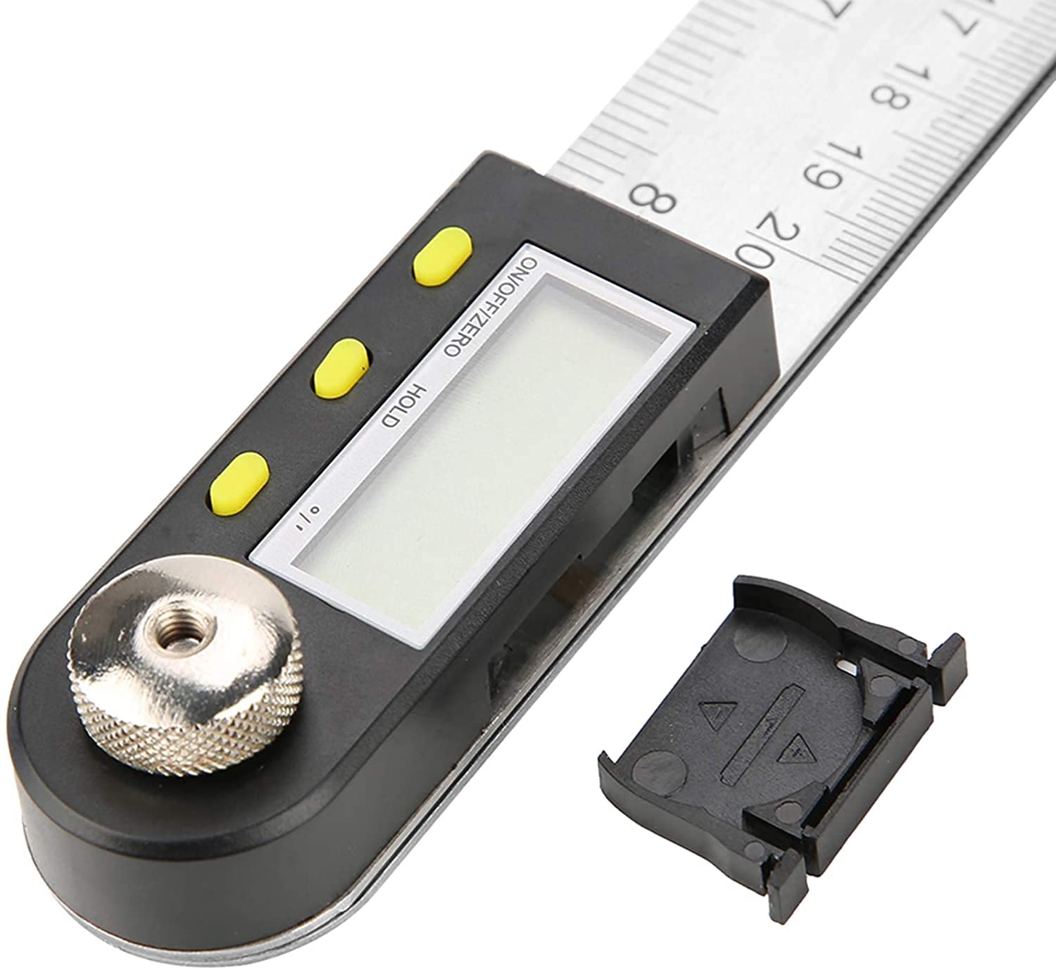 RJJ Regla del transportador, 0-200mm de Acero Inoxidable portátil de Acero Inoxidable PROPLETOR Digital GONIÓMETRO Ángulo de ángulo de inglete Girlador de Gigantes