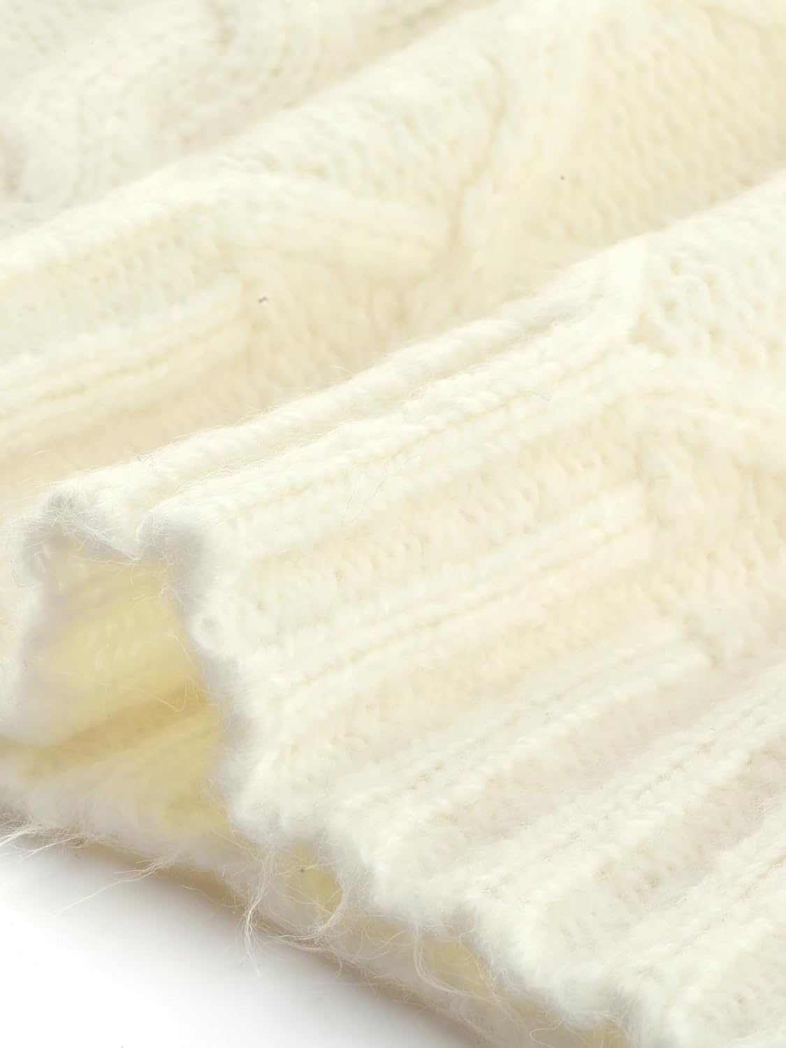 Allegra K Women's Cable Knit Sweaters Loose Fit Tops Turtleneck Long Sleeves Pullover Casual Outfits Fashion Clothes - Image 5