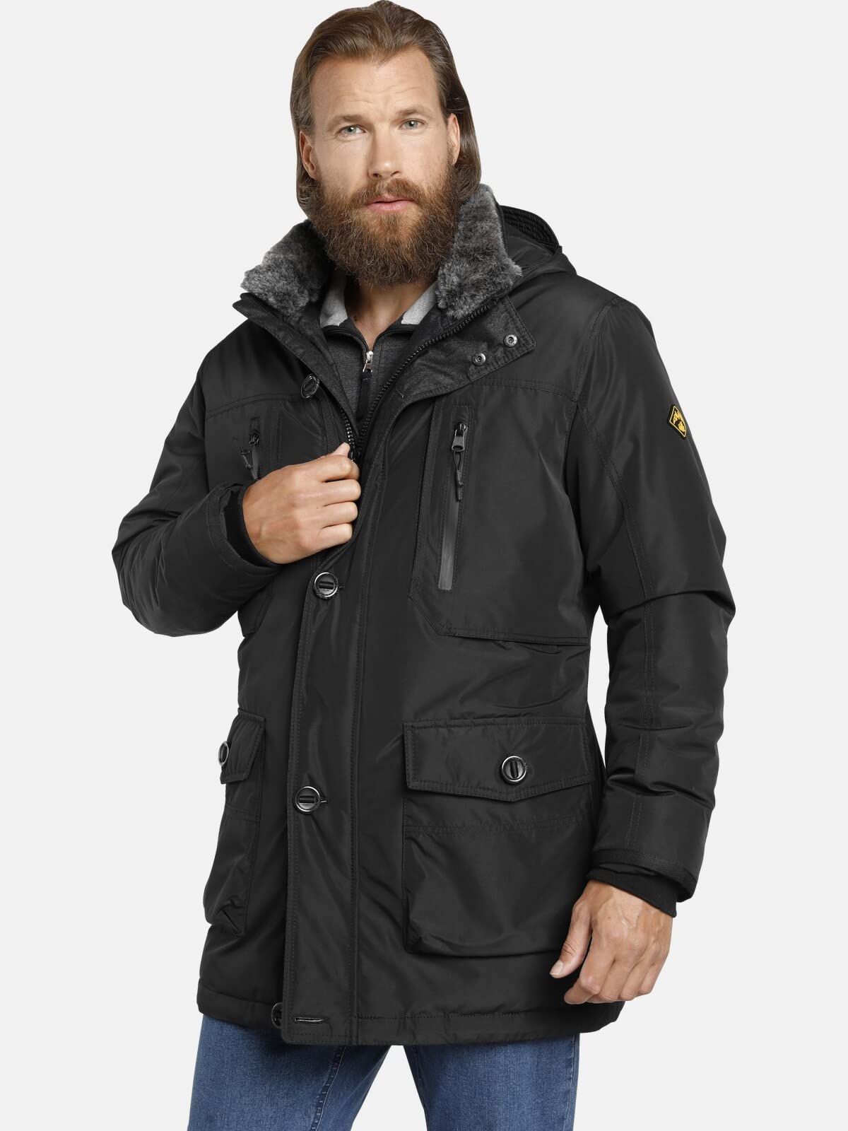 Jan Vanderstorm Herren Funktionsjacke Botulfr | Winterjacke | atmungsaktiv, wasser- und windabweisend | Größe 50 - 76