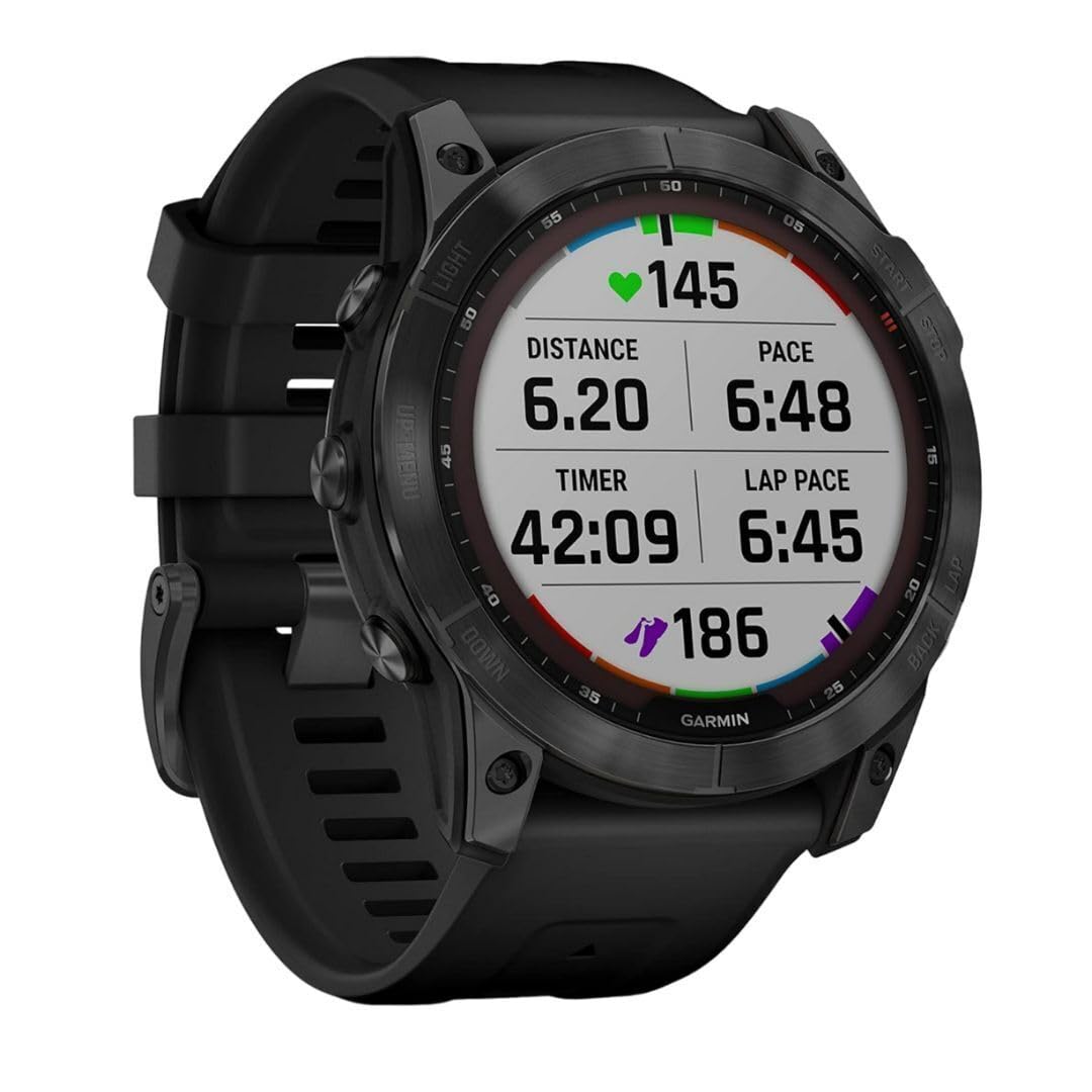 Garmin Unisex adulto Reloj deportivo inteligente, Negro, 0