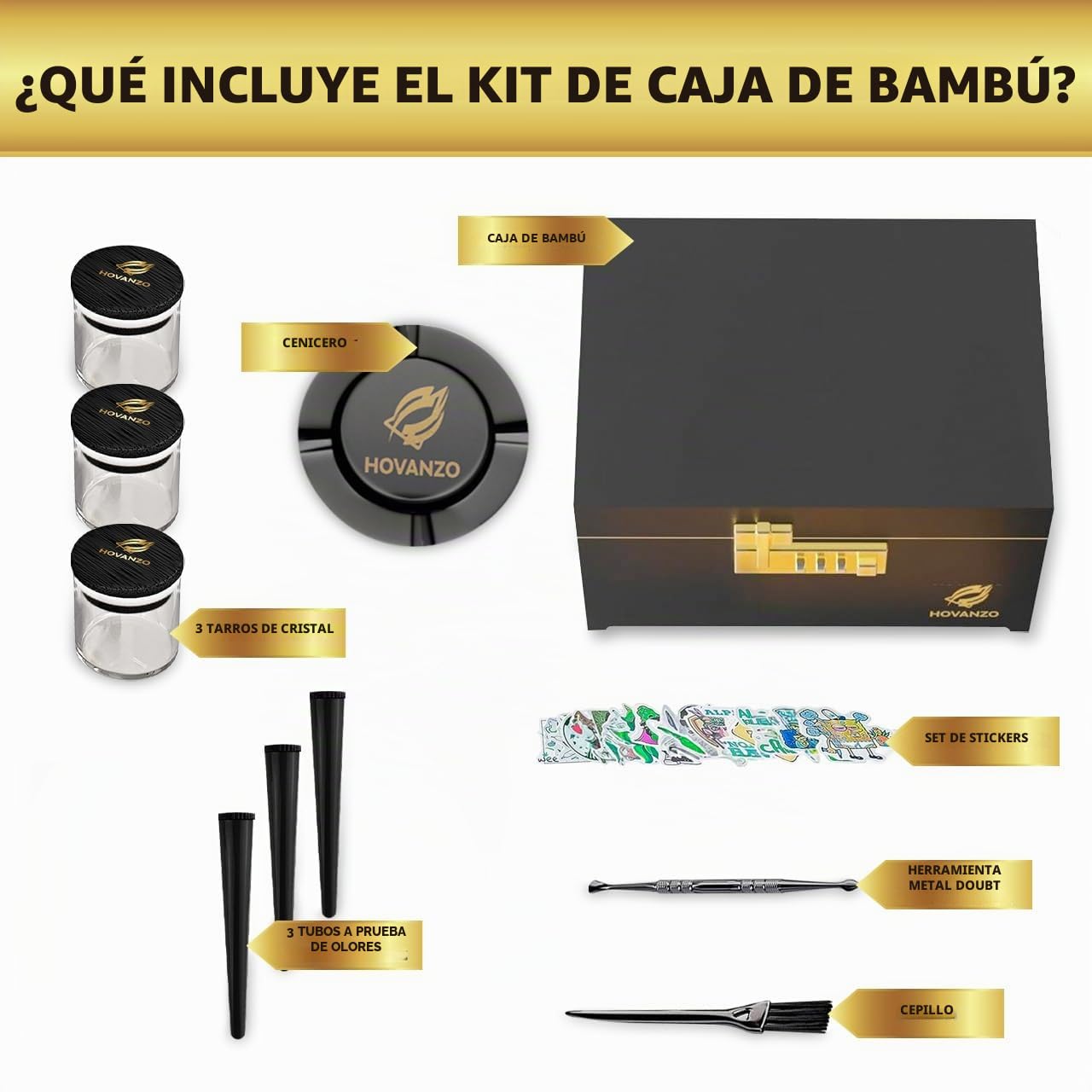 HENEVOL Caja de almacenamiento grande de, a prueba de olores, con bandeja rodante, para hierbas y accesorios, juego de almacenamiento con cerradura