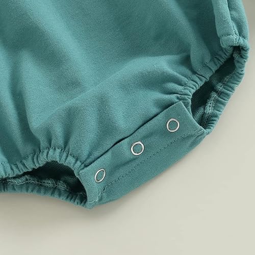 Kosusanill Baby Girls Boy Oversized Sweatshirt Romper Newborn Infant Long Sleeve Crewneck Bubble Onesie Sweater Pullover Top Valentines Day Outfit Fall Clothes (Green Little Love, 3-6 Months) #TOP5