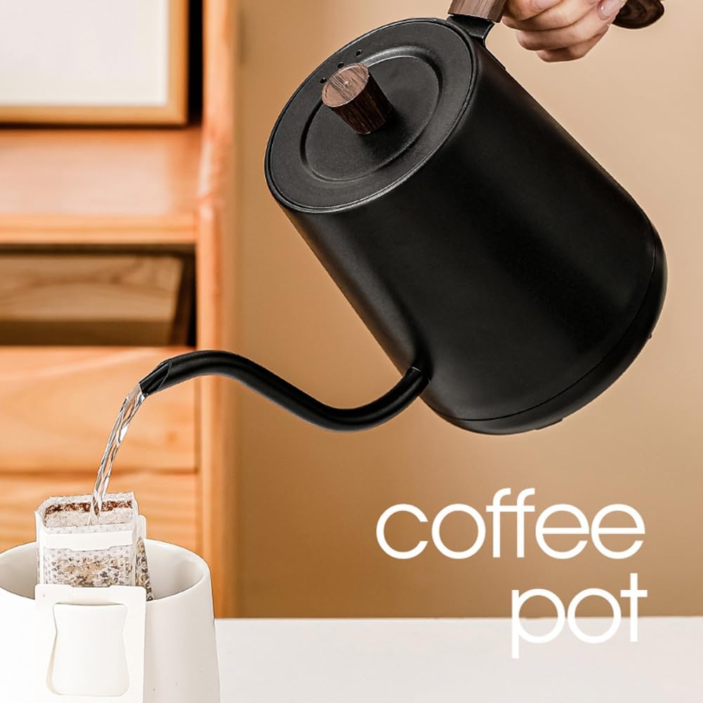 Bollitore Elettrico A Collo D'Oca, Caffettiera Intelligente, Bollitore Elettrico con Controllo della Temperatura, Bollitore Elettrico A Riscaldamento Rapido da 1000 W