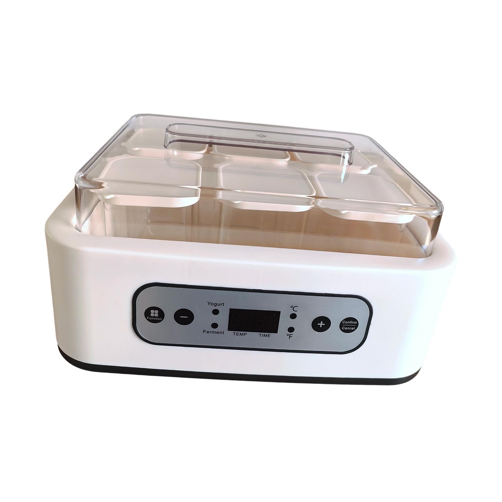 Haushalts 6 Gläser Automatik | automatischer Betrieb, energiesparend, für Joghurt und Natto, inklusive 6 Gläsern