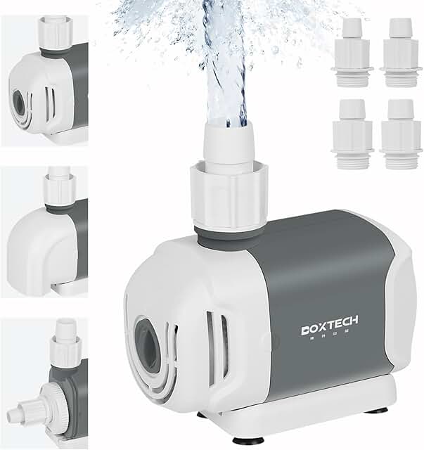 10 Rock Garden Fountain Ideas for Natural Landscapes 2 Boxtech Fish Tank Water Pump - Ultra Quiet 660 GPH Submersible Water Pum...