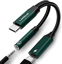 Sponsored You’re seeing this ad based on the product’s relevance to your search query.Learn more about this advertisement LAMSCAT USB C Headphone Adapter and Charging, 2-in-1 Type C to 3.5 mm Jack Adapter, Supports 60 W Fast Charging for Samsung S24/S23/S21/S20+ (Green)