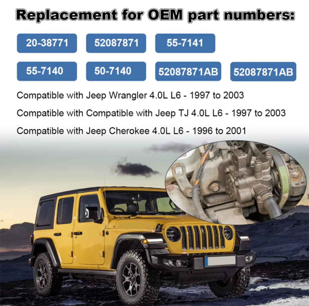 2038771 Pompa wspomagania kierownicy z kołem pasowym do Jeep Wrangler TJ Pompa wspomagania kierownicy do Jeep Cherokee L6 4.0L Akcesoria samochodowe
