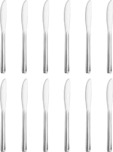 New Star Foodservice 58802 Dominion Pattern, 180 acero inoxidable, cuchillo de cena, 8.2 pulgadas, juego de 12 disponible en Yaxa Costa Rica