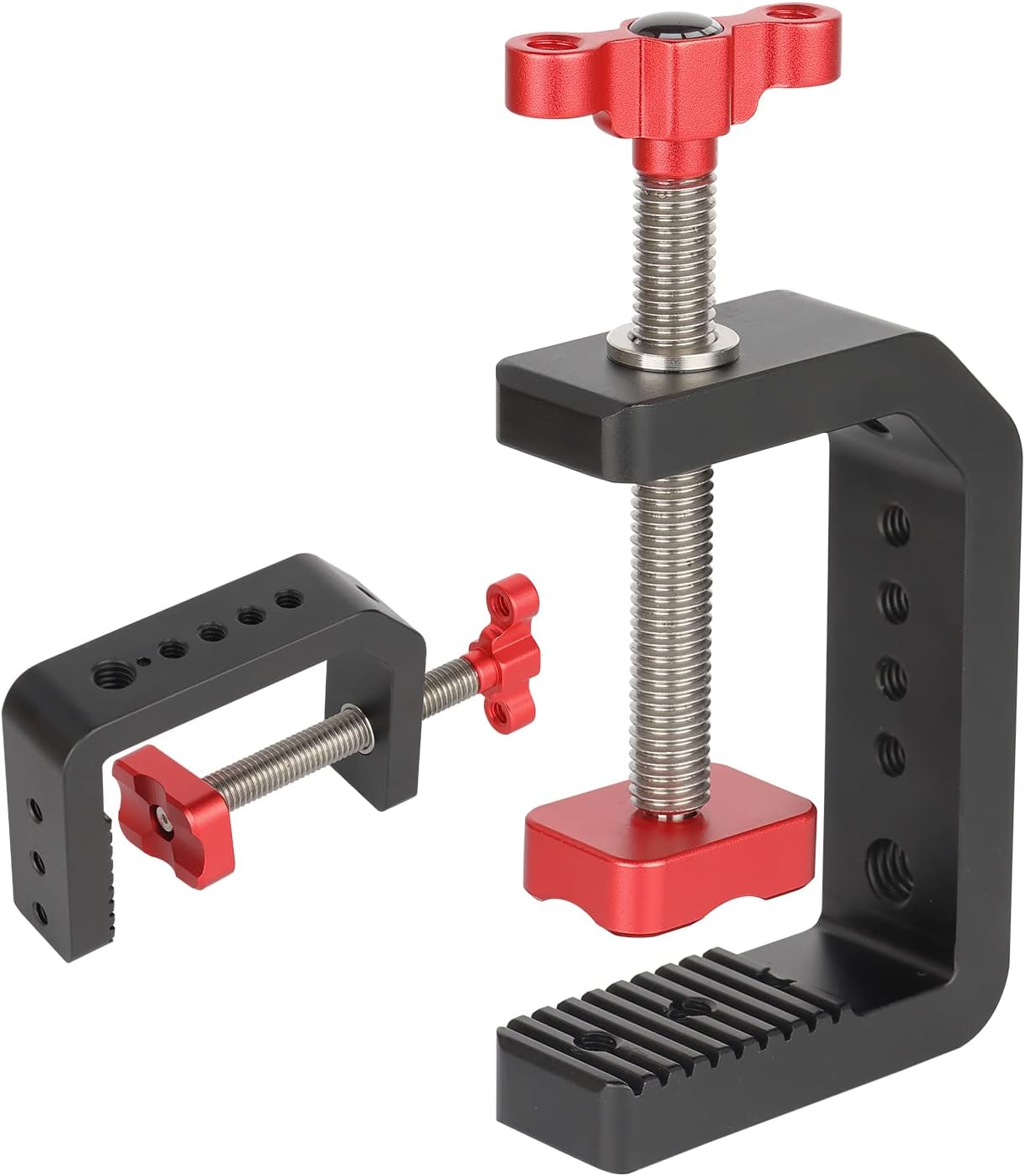 MOSHUSO C Clamp Camera Mount with 1/4" and 3/8" Thread Holes for Camera Monitor