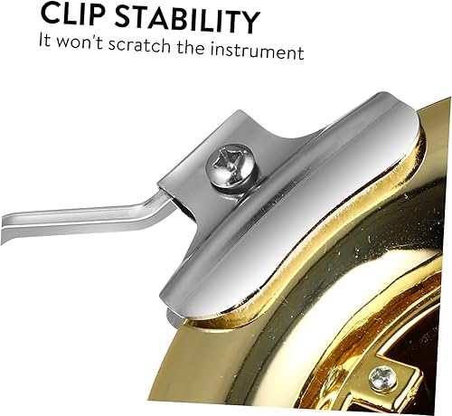 Miniatura 3 de Vaguelly 2 unids hoja trombón música abrazadera titular Flip carpeta marching band electrónica Bugle que reproduce grifos trompeta lira música lira