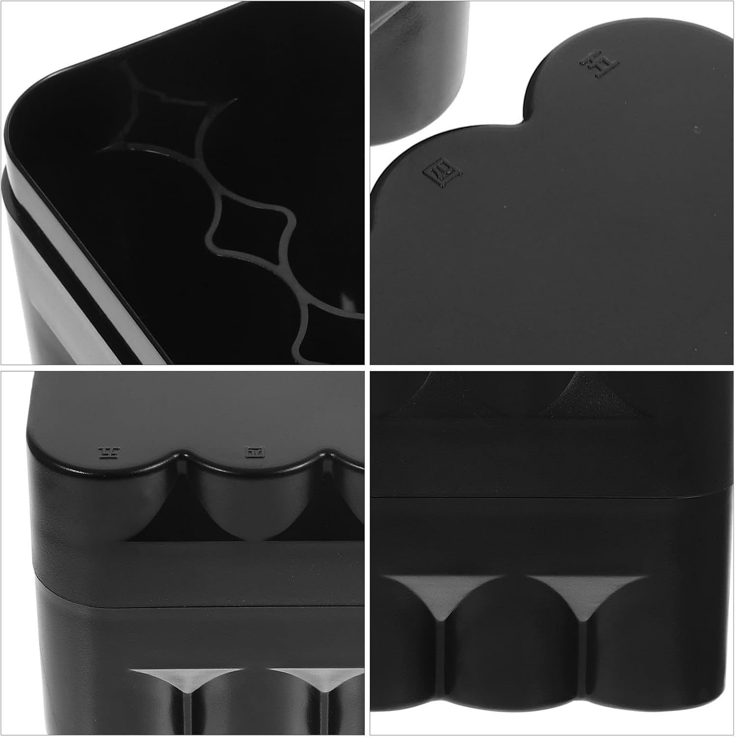 Black Hard Plastic Film Box, 10-roll Capacity Portable Storage