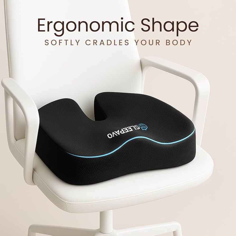 LOUTYTUOシートクッションピロー 尾骨＆坐骨＆腰痛緩和 2個セット LOUTYTUOシートクッションピロー 尾骨＆坐骨＆腰痛緩和 2個