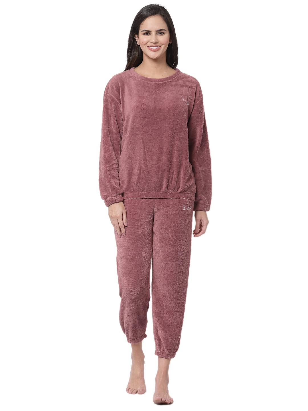 klotthe Stylish Woolen Winter Night Suits for Women | Latest Woollen Tops & Pyjama Night Dresses for Women | Ladies Night Suit Dress Wear | Fancy Night Pants for Girls-picture-49