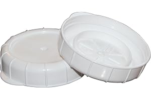 Glass Milk Bottle Caps - Screw On Lids 12 Pack