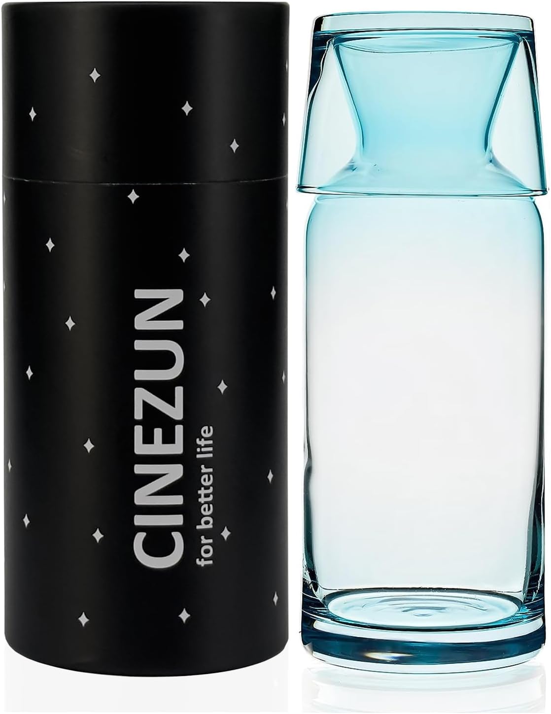 850ml Bedside Water Carafe Set with Tumbler Set for Bedroom