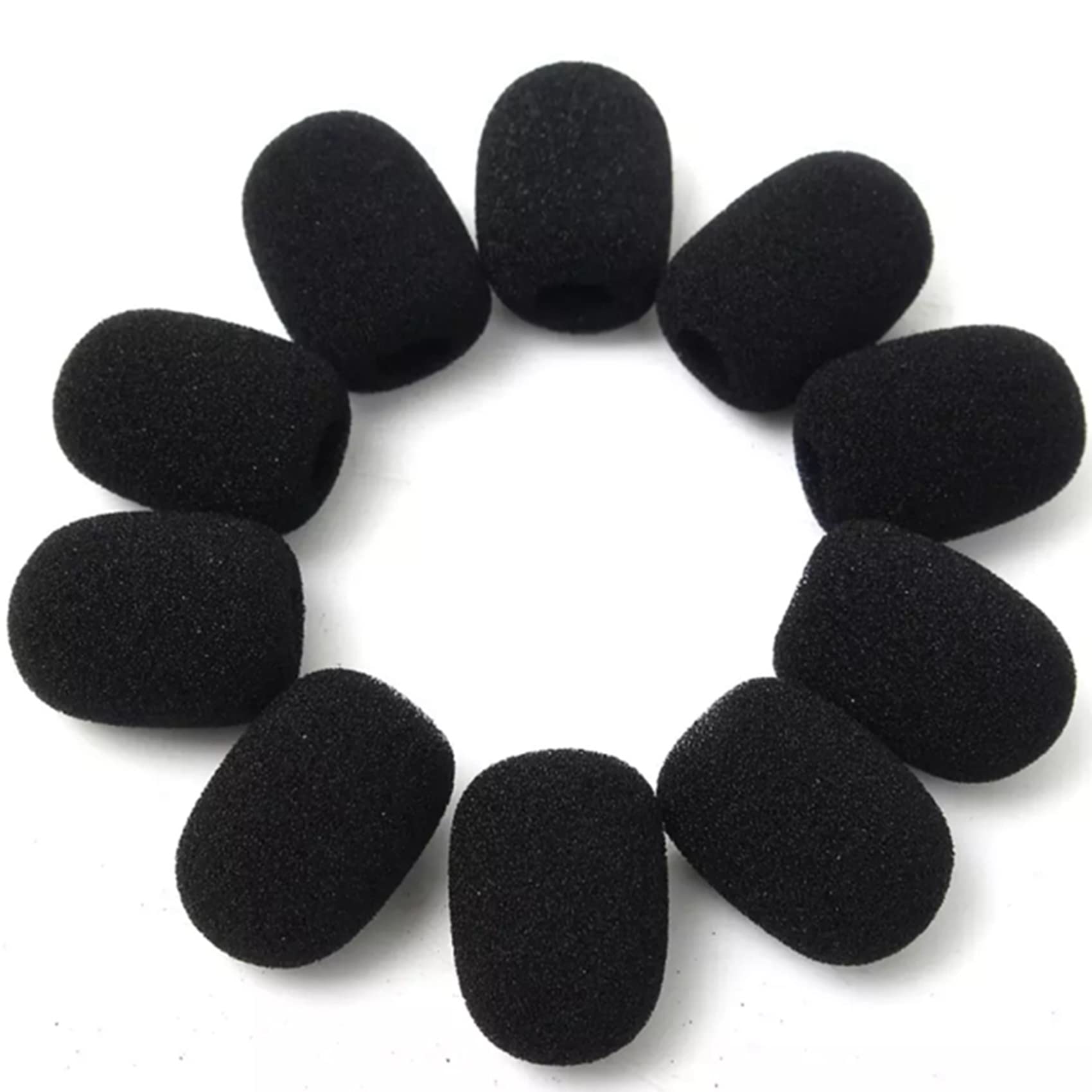 500 sztuk mikrofonu zestaw słuchawkowy grill szyba przednia gąbka czarna osłona mikrofonu 30 mm x 8 mm