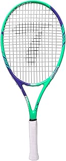 Tennis Rackets 27-inch Tennis Racket Set Suitable For Beginners Male And Female Tennis Rackets With Carrying Bag, Single Trainer Base, Grip Tape, Shock Absorber (Color : Green, Size : 68.5cm)