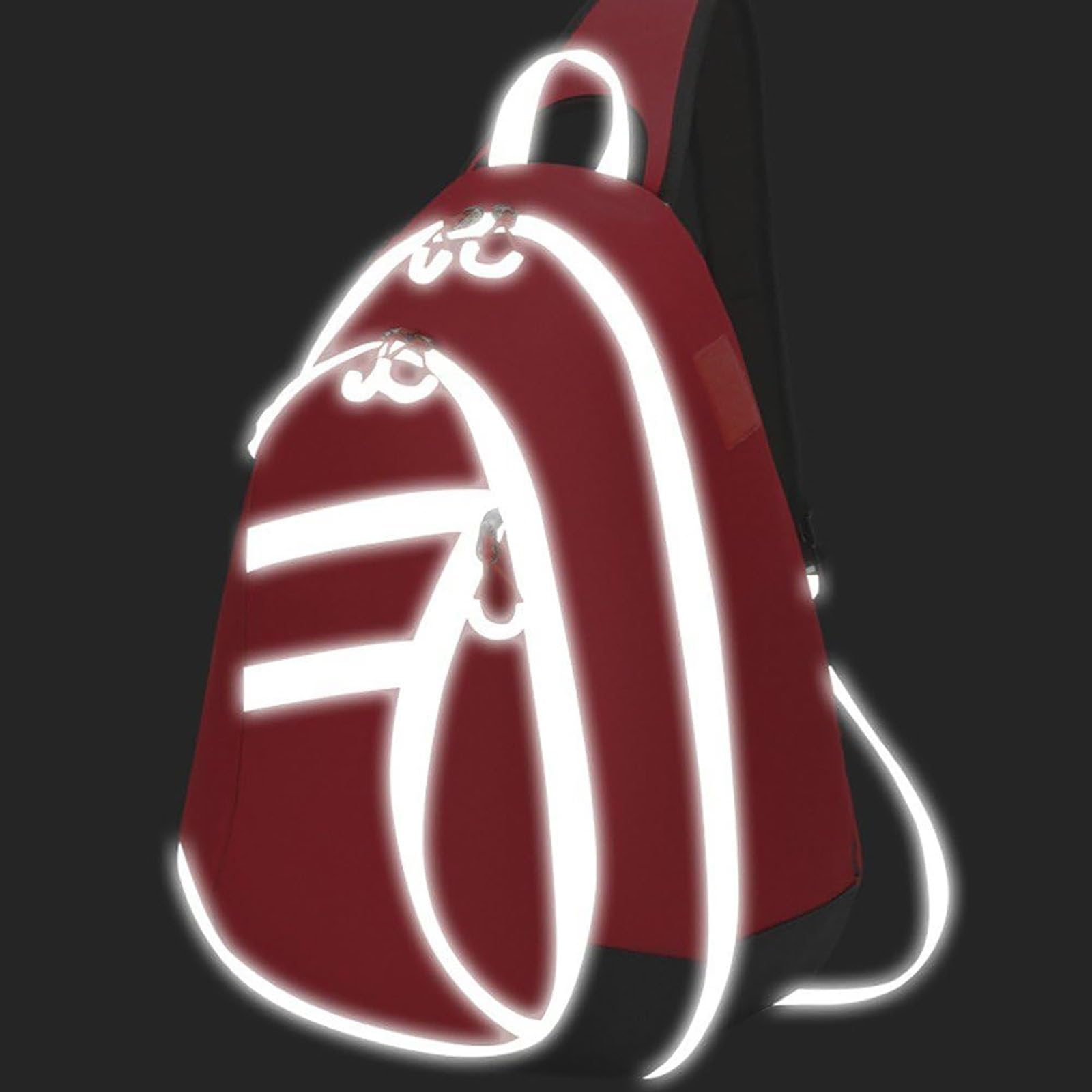 Mochila Bandolera de Primeros Auxilios, Bolsa Cruzada para Equipo EMS, Bolsas vacías para emergencias, Ideal para Camping, Senderismo y Trekking (roja, 48 x 35 x 25 cm)