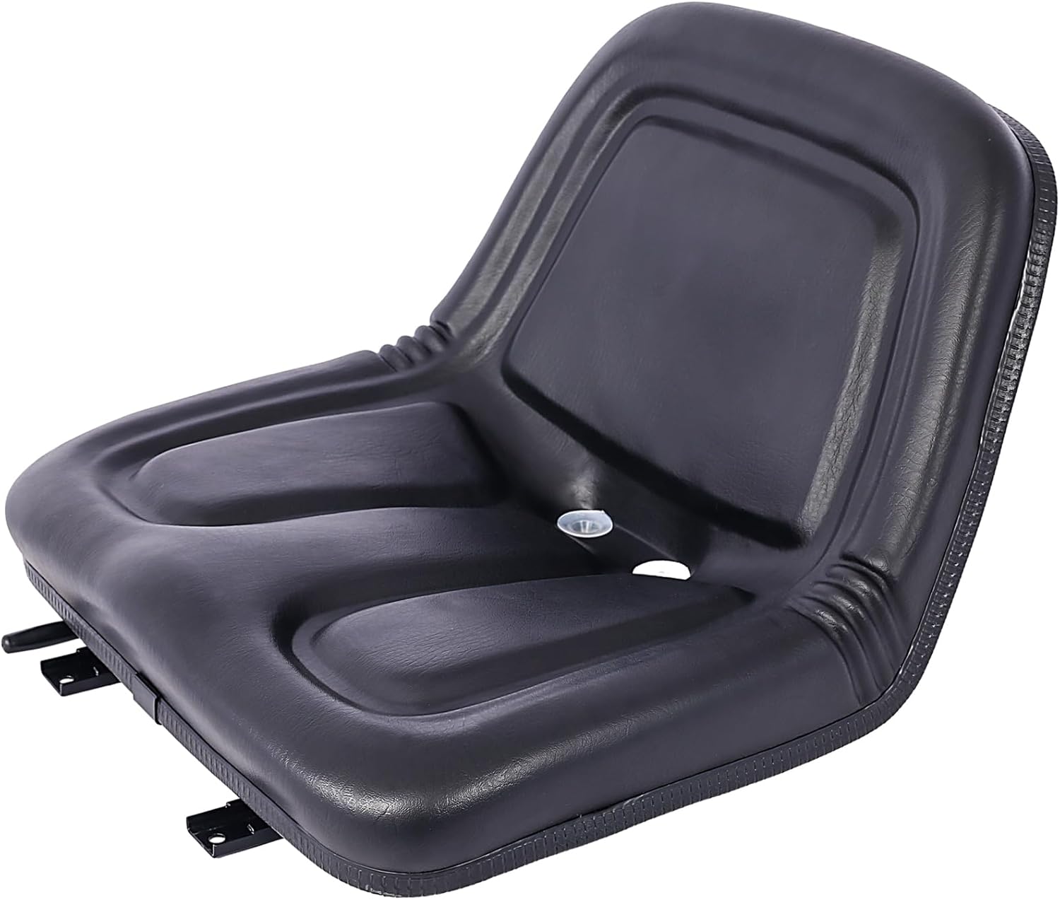 Deluxe Mower Tractor Seat Compatible with John Deere, Kubota, Allis-Chalmers, Bobcat, Case-IH, Ford New Holland, White, Oliver, Mpl, Moline, Massey Ferguson High Back,with slide (Black)