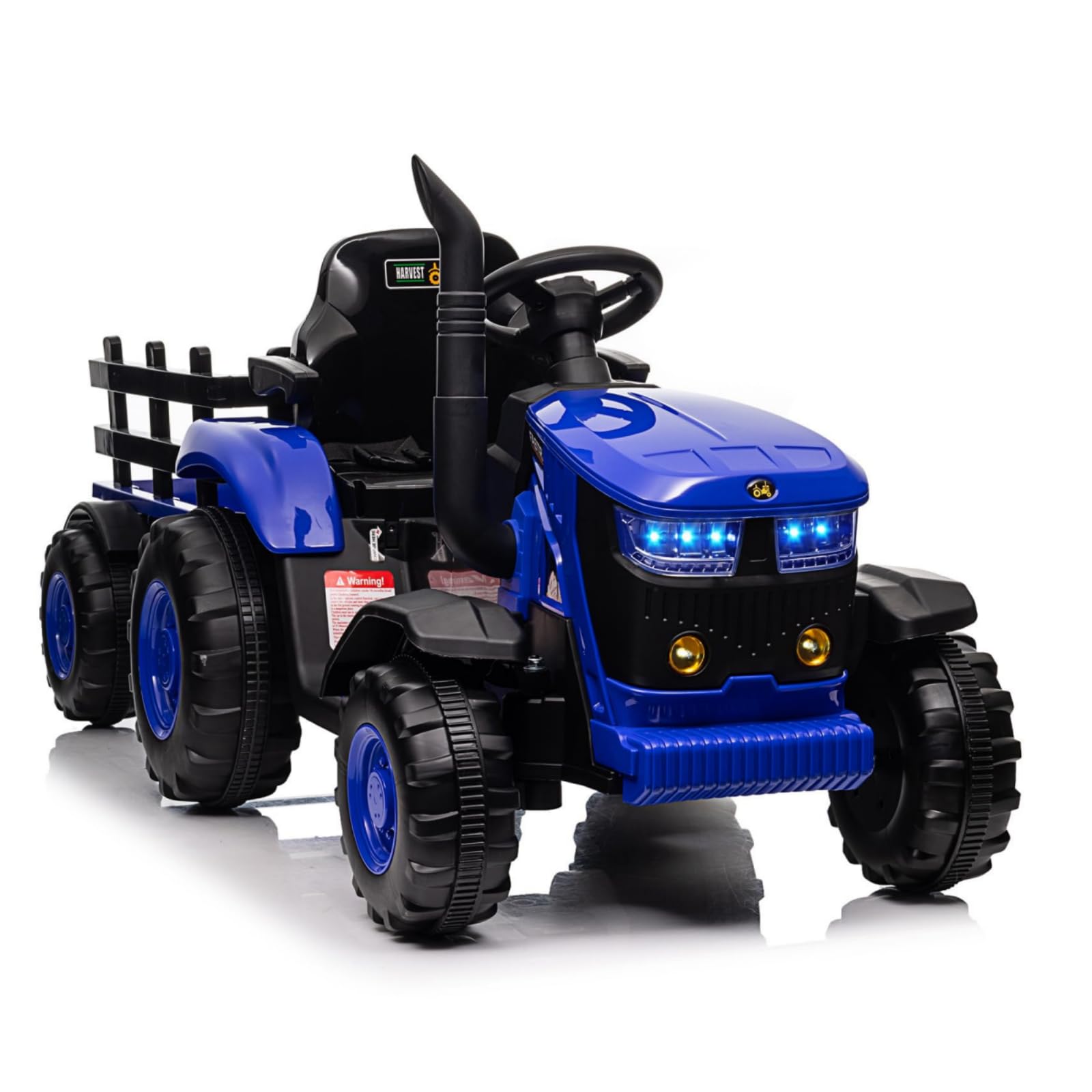 12V Battery Powered Electric Ride-on Tractor with Removable Trailer
