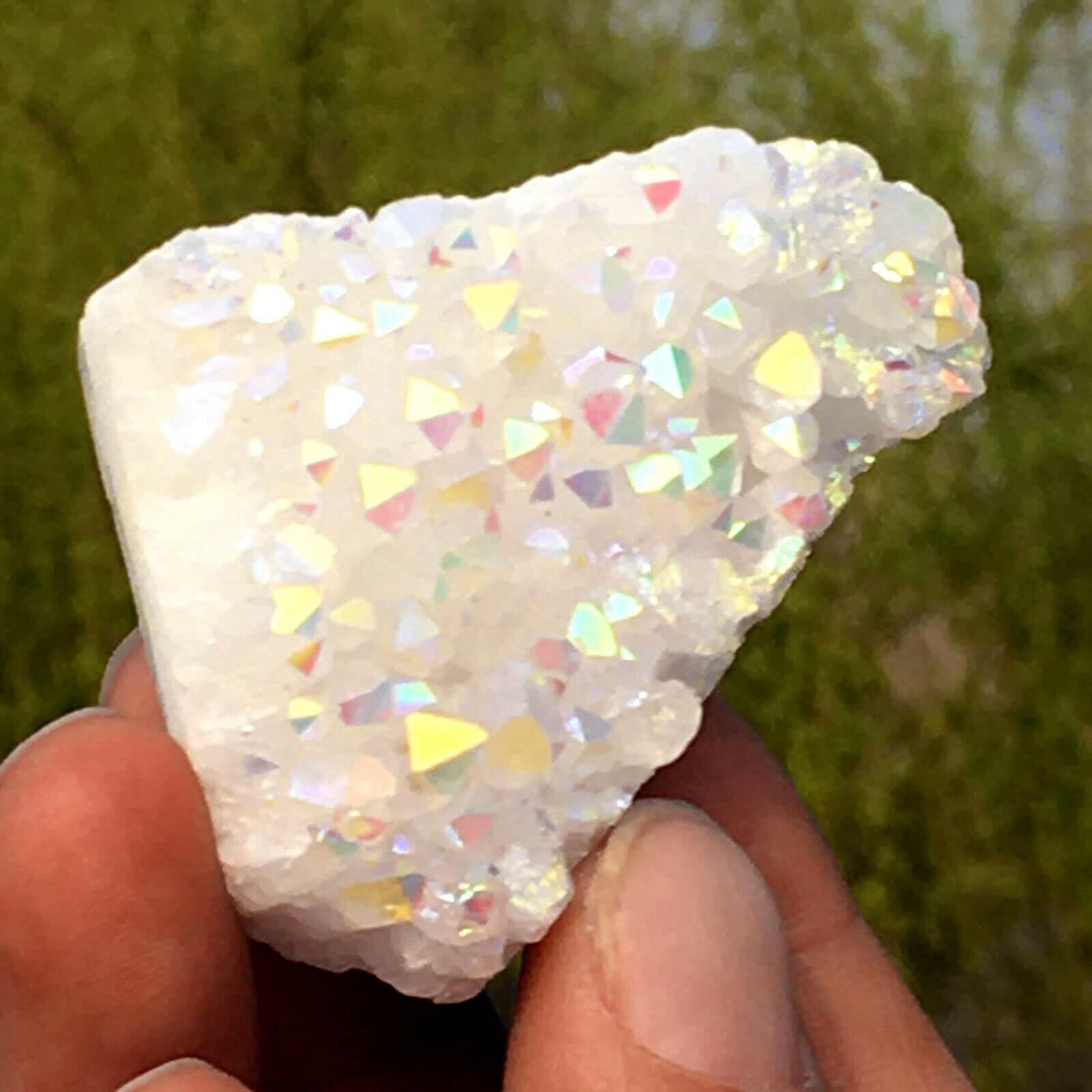FIDEMM Campione Minerale di Cristallo di Quarzo a grappolo di Cristallo di Cristallo Naturale Grezzo da 75 g