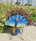 Euiroet Metal Flower Pot,Peacock Decor Flower Pot,Outdoor Flower Planters,Animal Succulent Flower Pot,Decorative Fun Planter for Cactus and Air Plants for Indoor/Outdoor Use,Perfect Gardening Gifts