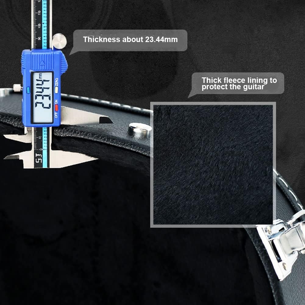 Folk Acoustic Guitar Case, 38/39#,40/41# Leather Guitar Case, Shock-Proof and Drop-Proof, Thick and Liftable