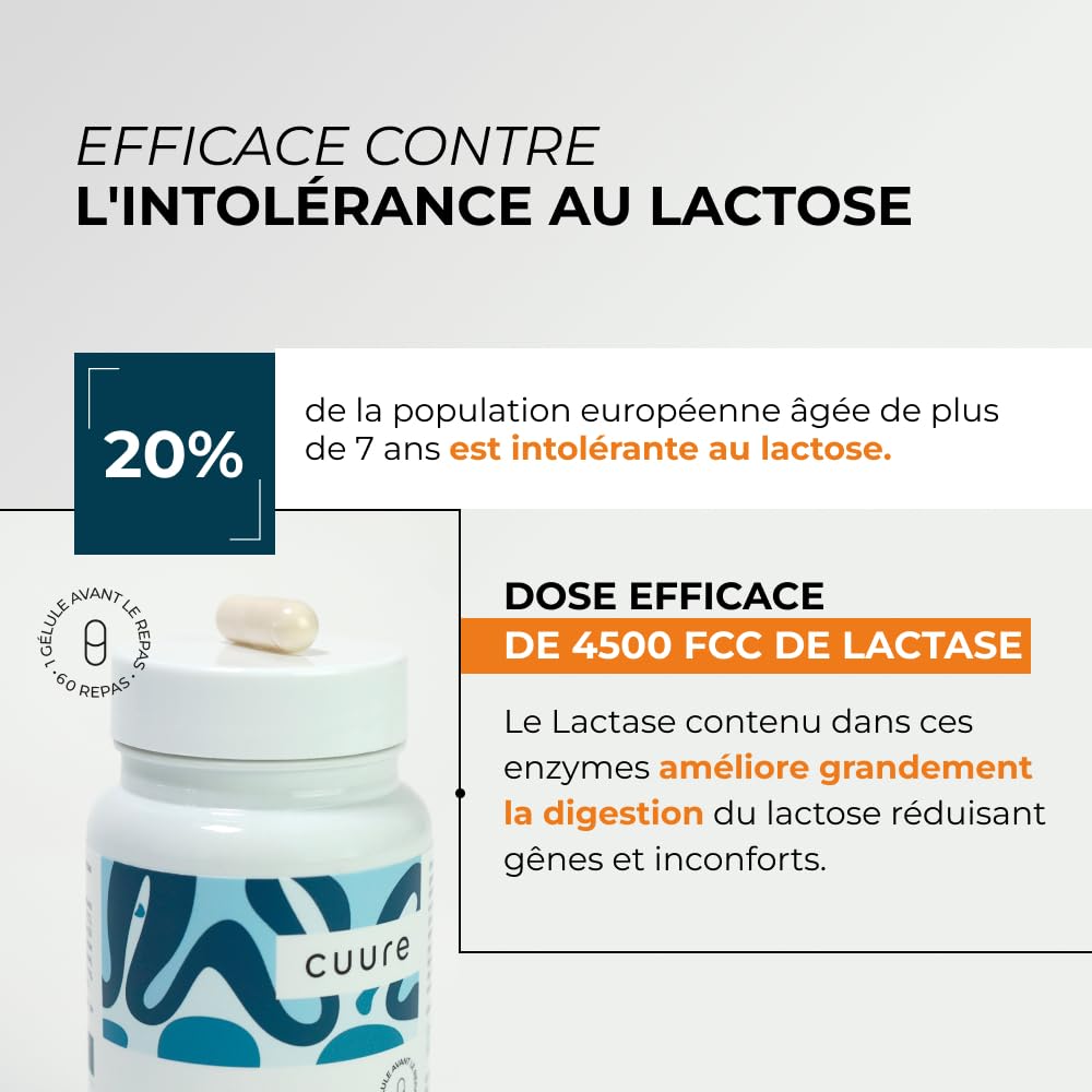Enzymes Digestives - CUURE - Digezyme® [150 mg] - Digestion - 90 gélules - 60 jours - 1 Gélule/Jour - Vegan - Fabriqué en France