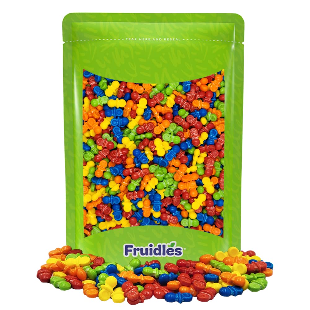 Fruidles Pacifier Candy Runts, Hard Treats, Kosher Certified, Family Size Party Bag (2 Pounds)