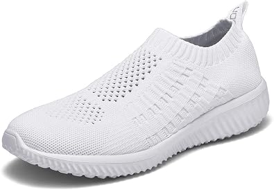 TIOSEBON Women's Slip On Trainers Lightweight Road Running Shoes Breathable Mesh Walking Sneakers