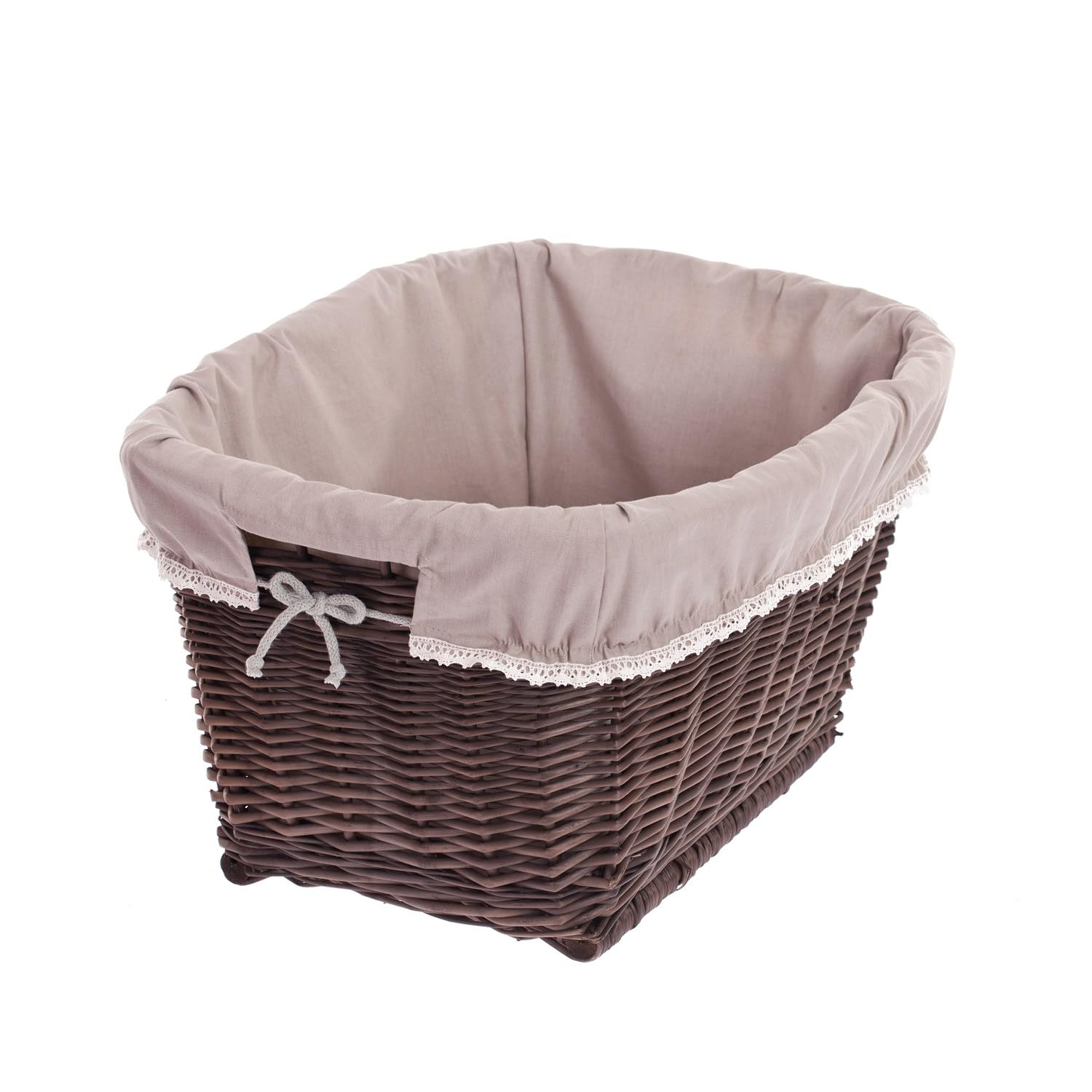 e-wicker24 Koszyk na pranie z wikliny, kosz kominkowy, pojemnik na zabawki, wanienka wiklinowa