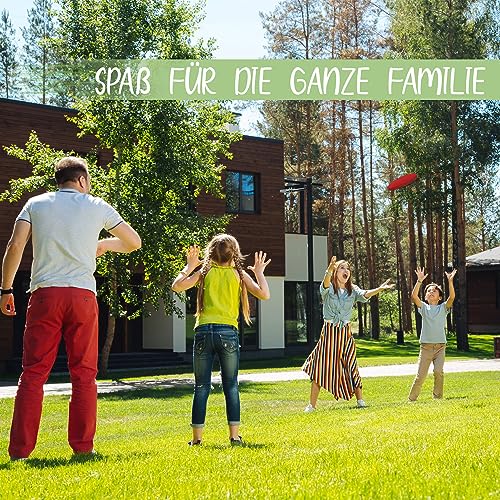 Kleintober Premium Wurfscheibe Kinder I mit Anleitung für Spiele I weich I Indoor & Outdoor Spielzeug ab 5, 6, 7, 8 Jahre I Mitgebsel Kindergeburtstag I Wurfring I Geschenke Mädchen & Junge