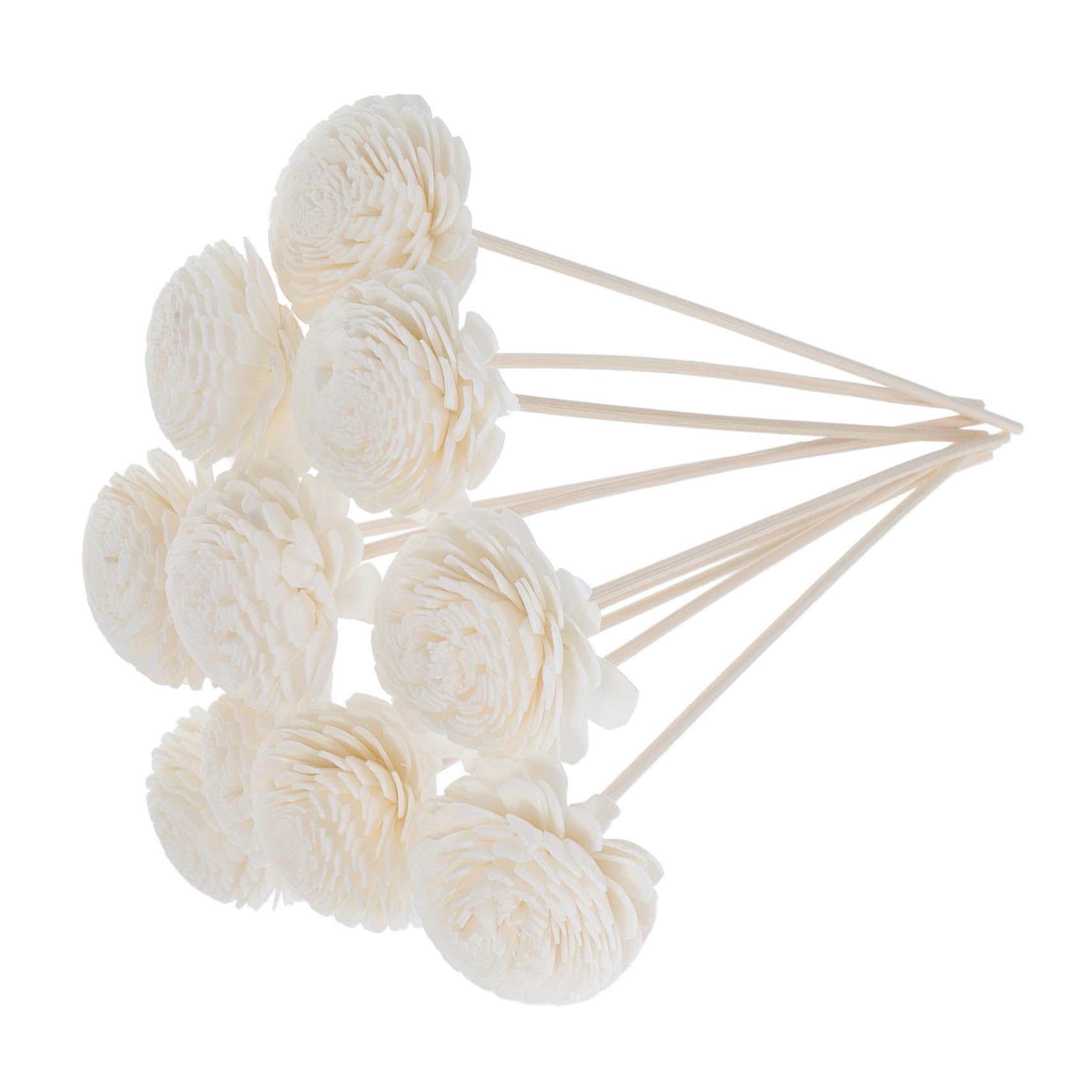 4 Sets künstliche Duftstäbchen, Aroma-Diffusorstäbchen, Ersatzdiffusorstäbchen, Aroma-Stäbchen, ätherisches Öl, Diffusor, Aromadiffus-Stäbchen, Beige, Holz, 10 Stück x 4/1820 (5)